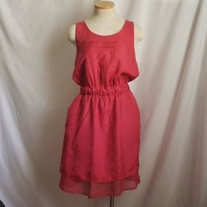 BANANA REPUBLIC 100% Silk MauveDress Sz4